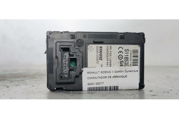 Recambio de conmutador de arranque para renault scenic ii confort dynamique referencia OEM IAM 8200125077  