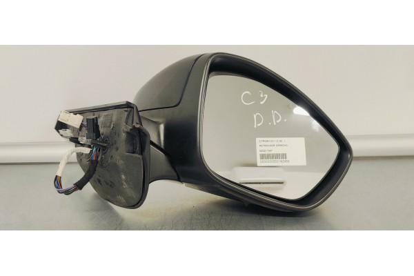 Recambio de retrovisor derecho para citroen c3 1.2i 82 referencia OEM IAM E20211047  