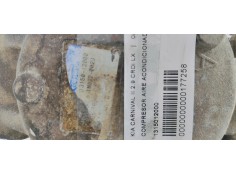 Recambio de compresor aire acondicionado para kia carnival ii 2.9 crdi lx referencia OEM IAM 1315012000  
