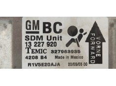 Recambio de centralita airbag para opel astra h berlina enjoy referencia OEM IAM 13227920  