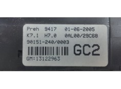 Recambio de mando climatizador para opel astra h berlina enjoy referencia OEM IAM 13122963  