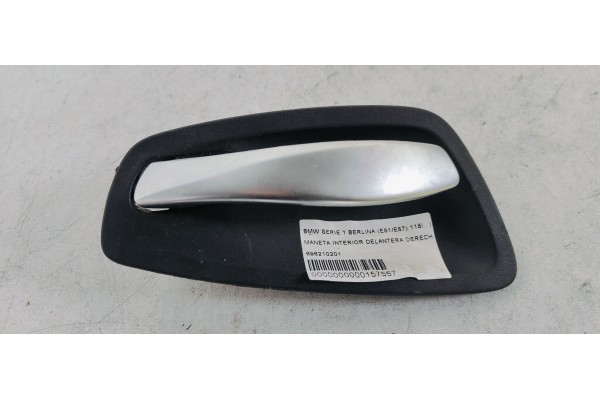 Recambio de maneta interior delantera derecha para bmw serie 1 berlina (e81/e87) 118i referencia OEM IAM 696210201  