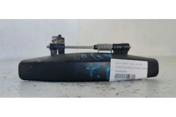Recambio de maneta exterior trasera derecha para dacia lodgy 1.5dci 110 fap referencia OEM IAM 806063553R  