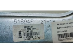 Recambio de elevalunas delantero derecho para peugeot 208 active referencia OEM IAM 9674254380  