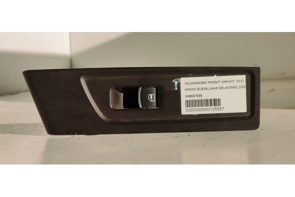 Recambio de mando elevalunas delantero derecho para volkswagen passat variant (3c5) 2.0 tdi referencia OEM IAM 3AB857858  