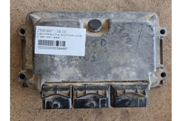 Recambio de centralita motor uce para citroen saxo 1.5 diesel referencia OEM IAM 0281001839 9630058880 010208
