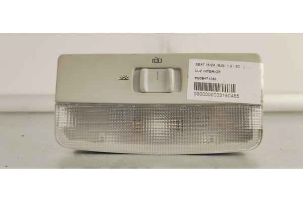Recambio de luz interior para seat ibiza (6j5) 1.2 i 60 referencia OEM IAM 6Q0947105F  