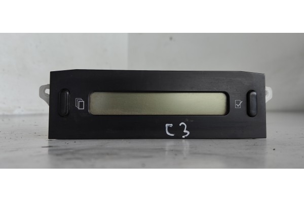 Recambio de pantalla multifuncion para citroen c3 1.4 referencia OEM IAM 9647409477B00  