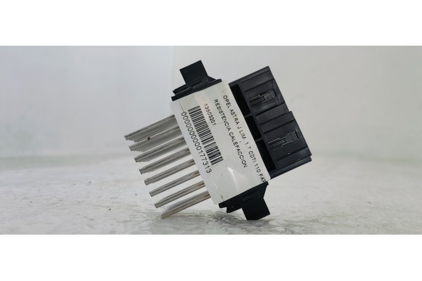 Recambio de resistencia calefaccion para opel astra j lim. 1.7 cdti 110 fap referencia OEM IAM 13503201  