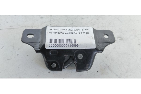 Recambio de cerradura maletero / porton para peugeot 206 berlina 2.0 16v cat referencia OEM IAM   