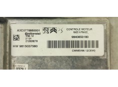 Recambio de centralita motor uce para citroen c3 1.2i 82 referencia OEM IAM 9840853180  