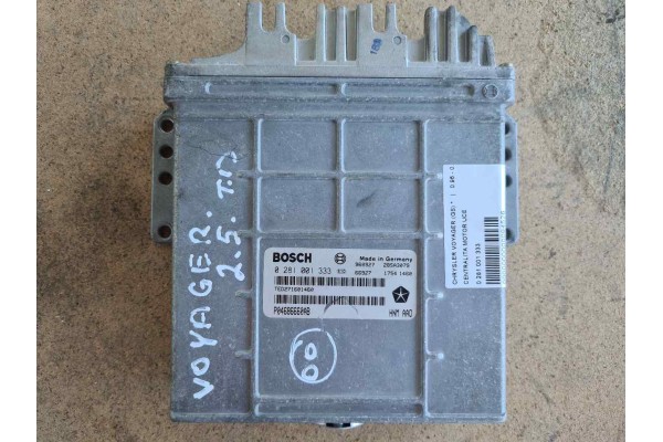 Recambio de centralita motor uce para chrysler voyager (gs) 2.5 turbodiesel referencia OEM IAM 0281001333 TED271601460 P04686660
