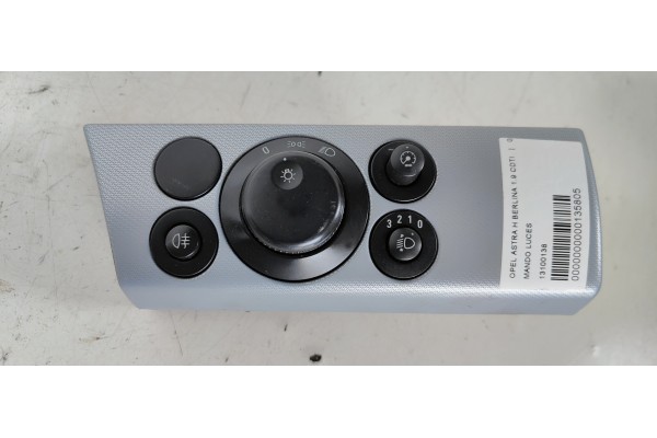 Recambio de mando luces para opel astra h berlina enjoy referencia OEM IAM 13100138  
