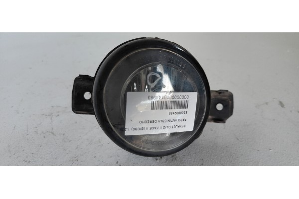 Recambio de faro antiniebla derecho para renault clio ii fase ii (b/cb0) chiemsee referencia OEM IAM 8200002469  