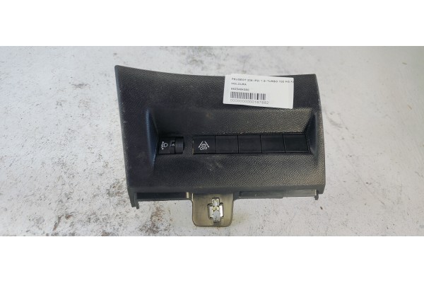 Recambio de moldura para peugeot 208 (p2) 1.2i turbo 100 fap referencia OEM IAM 9823464380  