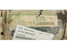 Recambio de motor arranque para opel agila enjoy referencia OEM IAM 09130838  