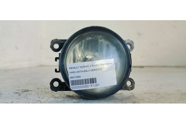 Recambio de faro antiniebla derecho para renault scenic ii confort expression referencia OEM IAM 89210094  