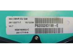 Recambio de cuadro instrumentos para opel vivaro caja abierta (07.2006 =>) plataforma alta referencia OEM IAM P8200283199E  