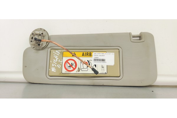 Recambio de parasol izquierdo para opel insignia berlina 2.0 cdti 170 fap referencia OEM IAM 13589920  