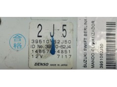 Recambio de mando climatizador para suzuki swift berlina (mz) 1.3ddis 75 fap referencia OEM IAM 3951062J50  