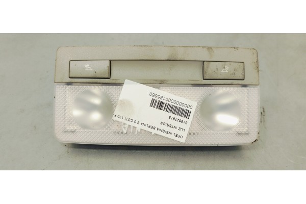Recambio de luz interior para opel insignia berlina 2.0 cdti 170 fap referencia OEM IAM 316627975  