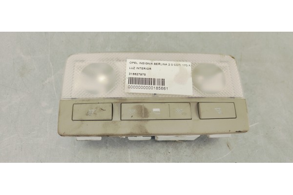 Recambio de luz interior para opel insignia berlina 2.0 cdti 170 fap referencia OEM IAM 316627975  