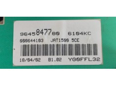 Recambio de cuadro instrumentos para peugeot 206 cc 1.6 16v cat referencia OEM IAM 9645847780  