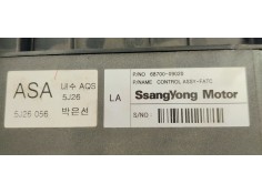 Recambio de mando climatizador para ssangyong kyron 270 xdi limited 4wd referencia OEM IAM 6870009020  