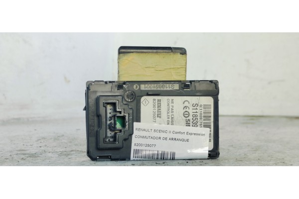 Recambio de conmutador de arranque para renault scenic ii confort expression referencia OEM IAM 8200125077  
