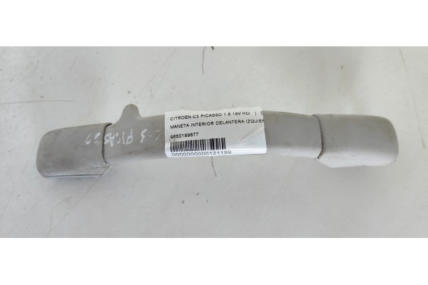 Recambio de maneta interior delantera izquierda para citroen c3 picasso exclusive referencia OEM IAM 9650189677  