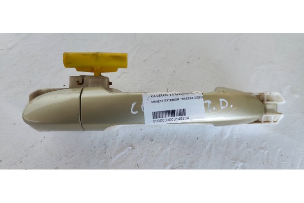 Recambio de maneta exterior trasera derecha para kia cerato 2.0 turbodiesel cat referencia OEM IAM   