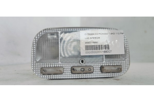 Recambio de luz interior para citroen c4 picasso 1.6hdi 112 fap referencia OEM IAM 9680713980  