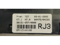 Recambio de mando climatizador para opel zafira b edition ´´111 jahre´´ referencia OEM IAM 13168100  
