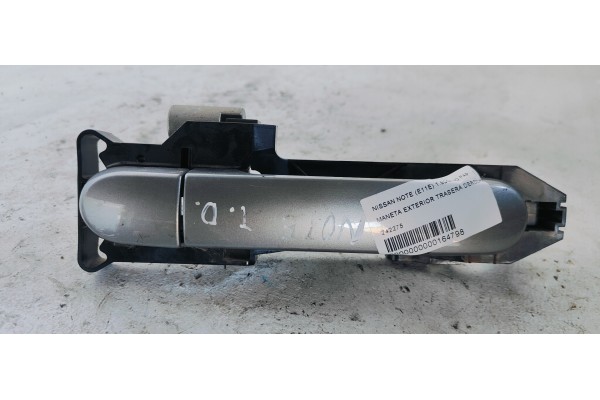 Recambio de maneta exterior trasera derecha para nissan note (e11e) 1.5dci 90 fap referencia OEM IAM 242275  