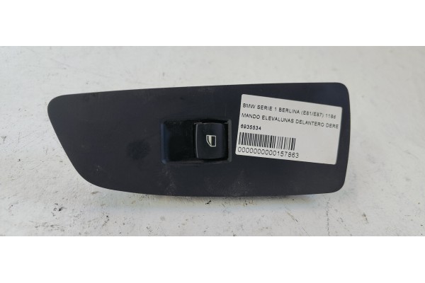 Recambio de mando elevalunas delantero derecho para bmw serie 1 berlina (e81/e87) 118d referencia OEM IAM 6935534  