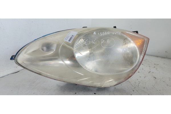 Recambio de faro derecho para nissan note (e11e) max 2.10 referencia OEM IAM   