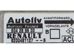 Recambio de centralita airbag para renault megane ii berlina 5p 1.5 dci diesel referencia OEM IAM 604289600  