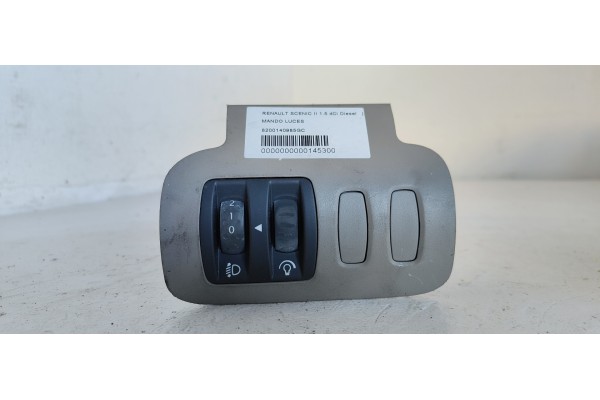 Recambio de mando luces para renault scenic ii grand confort dynamique referencia OEM IAM 8200140985GC  