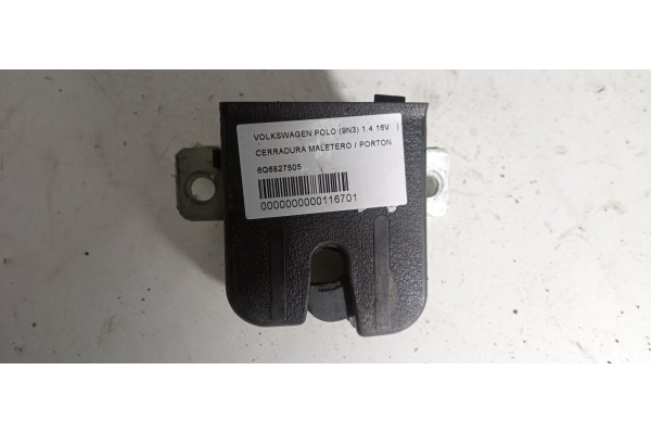 Recambio de cerradura maletero / porton para volkswagen polo (9n3) 1.4 16v referencia OEM IAM 6Q6827505  