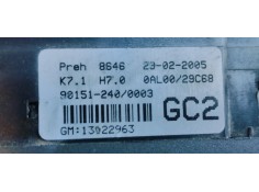 Recambio de mando climatizador para opel astra h berlina elegance referencia OEM IAM 13022963  