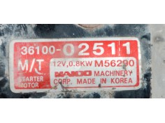 Recambio de motor arranque para hyundai atos prime (mx) 1.0 cat referencia OEM IAM 3610002511  