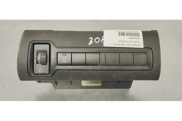 Recambio de mando multifuncion para peugeot 308 1.6hdi 92 fap referencia OEM IAM 9807240977  