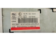 Recambio de sistema audio / radio cd para ford focus berlina (cap) ambiente (d) referencia OEM IAM 4M5T18C815AE  