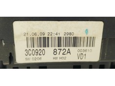 Recambio de cuadro instrumentos para volkswagen passat berlina (3c2) 1.4 tsi 122 referencia OEM IAM 3C0920872A  
