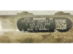 Recambio de rampa inyectora para fiat croma (194) 1.9 16v multijet dynamic referencia OEM IAM 0445214058  