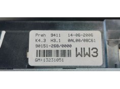 Recambio de mando climatizador para opel astra h berlina enjoy referencia OEM IAM 13231051  