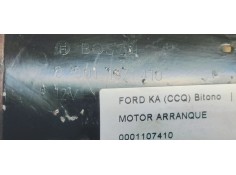 Recambio de motor arranque para ford ka (ccq) bitono referencia OEM IAM 0001107410  