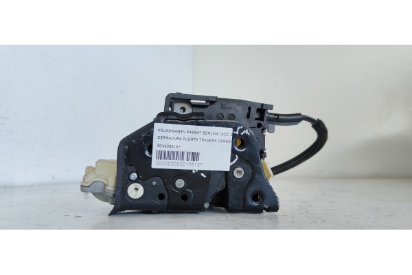 Recambio de cerradura puerta trasera derecha para volkswagen passat berlina (3c2) 2.0 tdi referencia OEM IAM 3C4839016A  