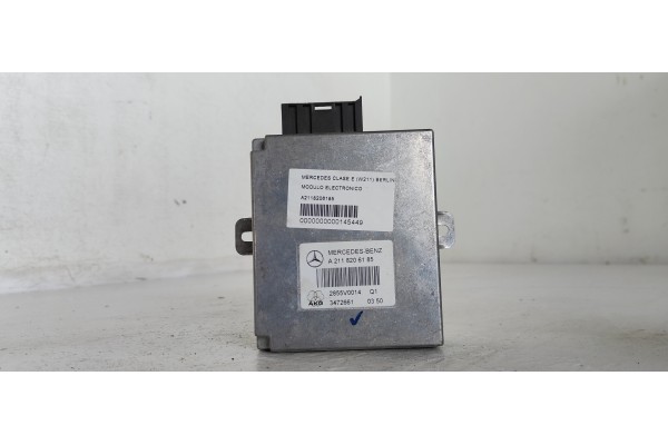 Recambio de modulo electronico para mercedes-benz clase e (w211) berlina 2.2 cdi cat referencia OEM IAM A2118206185  