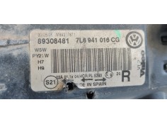 Recambio de faro derecho para volkswagen touareg (7la) 2.5 tdi referencia OEM IAM 7L6941016CG  